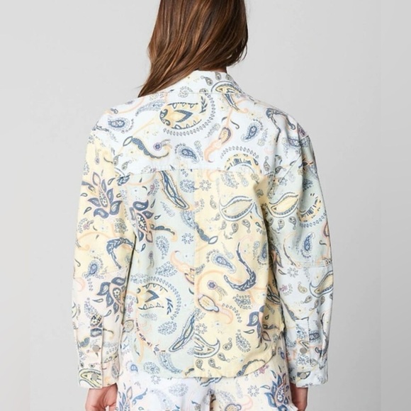 BlankNYC Coming Through Paisley Denim Jacket - Picture 3 of 6